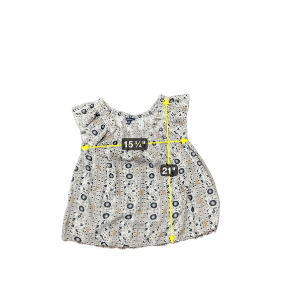 American Eagle Outfitters Womens Boho Style Smocked Top Floral Print Sz Medium - Picture 7 of 9